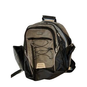 Eastsport Grey Black 2 Section Backpack